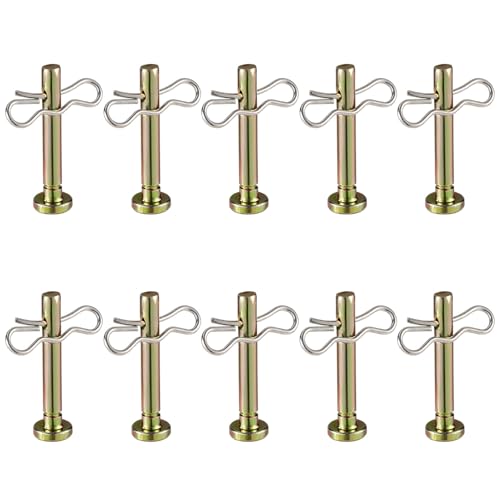 10 Stück 738-04155 Scherstifte & 10 Stück 714-04040 Splintstifte für Schneefräse, Ersatz-Scherstift-Set, Kompatibel mit Craftsman MTD Cub Cadet Troy-Bilt Yard-Man Huskee von lasuroa