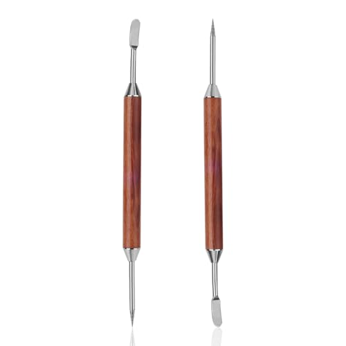 2stk Latte Art Stift, Kaffee-Zeichenwerkzeug aus Edelstahl mit Holzgriff Doppelseitige Kaffee Schnitznadel Zimtstift Barista-Zubehör für den Heim- und Café-Gebrauch 2stk Latte Art Stift, Kaffee-Zeichenwerkzeug aus Edelstahl mit Holzgriff Doppelseitige Kaffee Schnitznadel Zimtstift Barista-Zubehör für den Heim- und Café-Gebrauch von lasuroa