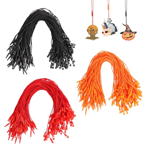 600stk Aufhängerschnüre für Ornamente, Schnüre mit Schnappverschluss Hängeverschlüsse für Ornamente Vorgeschnittene Aufhängeschnüre für Weihnachten Halloween Hängedekorationen (Schwarz, Rot, Orange) 600stk Aufhängerschnüre für Ornamente, Schnüre mit Schnappverschluss Hängeverschlüsse für Ornamente Vorgeschnittene Aufhängeschnüre für Weihnachten Halloween Hängedekorationen (Schwarz, Rot, Orange) von lasuroa