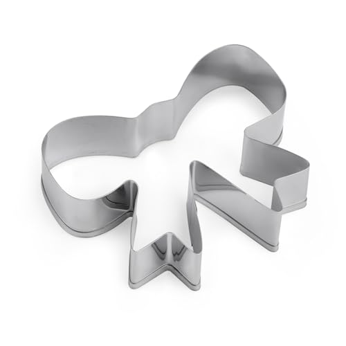 Ausstechformen mit Schleife, Edelstahl Süße Ausstechform in Schleifenform Keksform mit Schleife für Party Event Küche Restaurant Backen von lasuroa