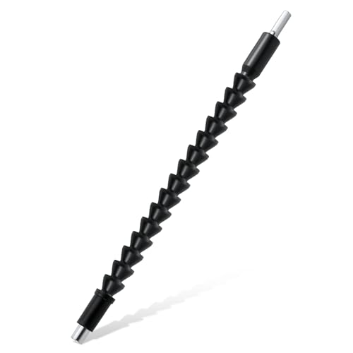 Flexible Bohrerverlängerung, 6,35mm Sechskant Weiche Flexible Schaftverlängerungsbits Biegbar Schraubendreher-Bohraufsätze Bithalter zum Verbinden Antriebswellenspitze, Schwarz Flexible Bohrerverlängerung, 6,35mm Sechskant Weiche Flexible Schaftverlängerungsbits Biegbar Schraubendreher-Bohraufsätze Bithalter zum Verbinden Antriebswellenspitze, Schwarz von lasuroa