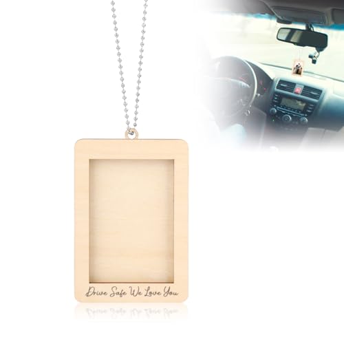 Hängender Bilderrahmen, 9,9 x 6,8 x 0,8 cm Mini Hängende Fotorahmen aus Holz Autodekor Winziger Hängerahmen fürs Auto Ornament Bilderrahmen für die Innendekoration des Autos Hängender Bilderrahmen, 9,9 x 6,8 x 0,8 cm Mini Hängende Fotorahmen aus Holz Autodekor Winziger Hängerahmen fürs Auto Ornament Bilderrahmen für die Innendekoration des Autos von lasuroa