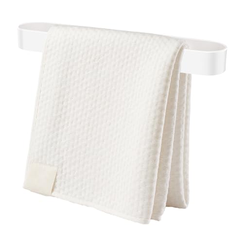 Handtuchhalter, 40 cm Handtuchstange Selbstklebend und mit Schraube Wandmontage Handtuchhalter für Badezimmer Küche (Weiß) von lasuroa
