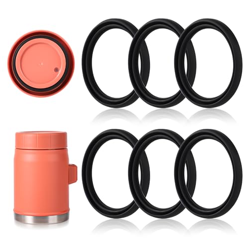 Lasuroa 3 x Lebensmittelglasdichtung für Stanley Heritage, 400 ml, Silikon-Ersatzdichtungsring, kompatibel mit Stanley Lebensmittelglasdeckel-Zubehör von lasuroa