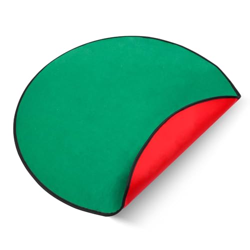 Weihnachtsbaum Matte, 90cm Wendbarer Weihnachtsbaumstände Matte Weihnachtsbaum-Rock Weihnachtsbaum-Bodenschutz zum Bodenschutz von lasuroa