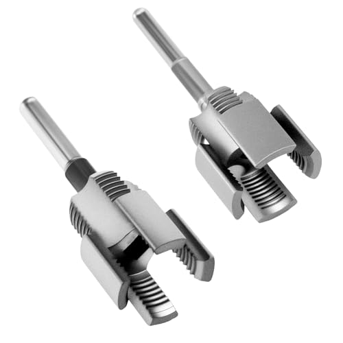 lasuroa 2 Stück Integriertes Innen- & Außengewinde Werkzeug für Bohrmaschine, 1/2" & 3/4" Rohrschneider für PVC Gewindeschneiden von lasuroa