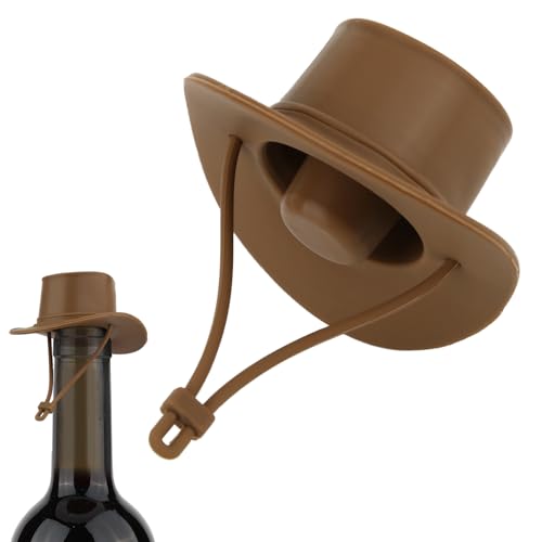 lasuroa Cowboyhut Weinverschluss, Weinflaschenverschluss Lustiger Cowboyhut Silikon Weinverschluss Hält Rotwein Frisch Trinkzubehör lasuroa Cowboyhut Weinverschluss, Weinflaschenverschluss Lustiger Cowboyhut Silikon Weinverschluss Hält Rotwein Frisch Trinkzubehör von lasuroa