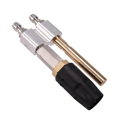 lasuroa M5 Drehdüse, 2-in-1 Einstellbare Downstream Soft Wash und Seifendüse mit Großer Reichweite mit 1/4" NPT Anschluss 3-7 GPM Hochdruckreinigerspitze für die Gartenbodenreinigung von lasuroa