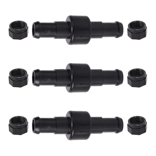 lasuroa Poolreiniger-Teile, Poolreiniger-Schlauchersatz und 2 Schlauchmuttern für Polaris D20 180 280 380 480 Pro 3900 (Schwarz) von lasuroa