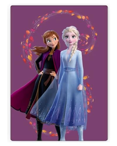 Disney Frozen Anna & ELSA Fleecedecke Kinder Warm Kuscheldecke 100 x 140cm von lau-fashion