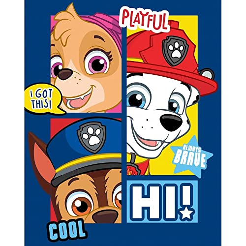 Paw Patrol Fleecedecke Kinder Serie Warm Kuscheldecke Chase Skye 140 x 100cm von lau-fashion