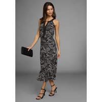 Laura Scott Sommerkleid, Rundhalsausschnitt mit Kontrasteinsatz, Midi-Länge Laura Scott Sommerkleid, Rundhalsausschnitt mit Kontrasteinsatz, Midi-Länge von laura scott