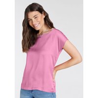 Laura Scott Shirtbluse, aus Satin und Jersey von laura scott