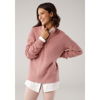 Laura Scott Strickpullover, mit Troyer-Kragen von laura scott