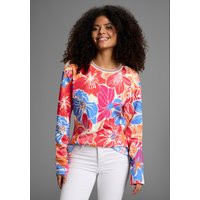 Laura Scott Sweater, Auffälliger Multicolor-Blumenprint auf weichem Sweatstoff Laura Scott Sweater, Auffälliger Multicolor-Blumenprint auf weichem Sweatstoff von laura scott