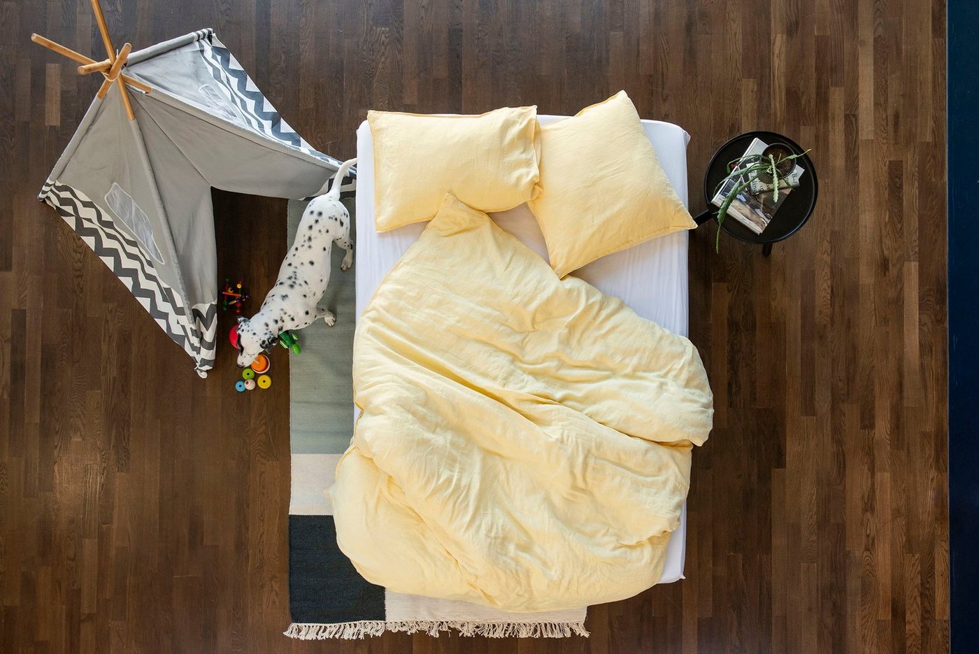 Bettwäsche Linus, lavie, Bettdeckenbezug aus 100% Leinen mit Stonewash-Finishing von lavie