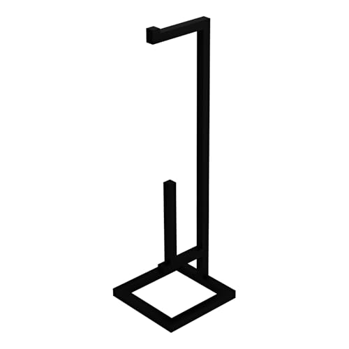 LAVITA PANAY Toilettenpapierhalter Stehend | Mattschwarz | Klopapierhalter Freistehend |WC Rollenhalter | Toilettenpapier aufbewahrung | Stabiler Klorollenhalter |Toilettenpapierständer |200x200x700mm von lavita