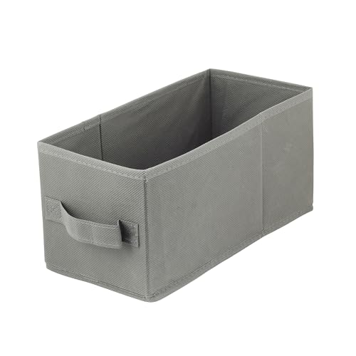 lavita Aufbewahrungsbox | faltbare Aufbewahrung Boxen 15 x 31 x 15 cm | Schubladen-Organizer Box| Ordnungssysteme für Kleidung | Kleideraufbewahrung & Organisation | dunkelgrau | 1 stück von lavita