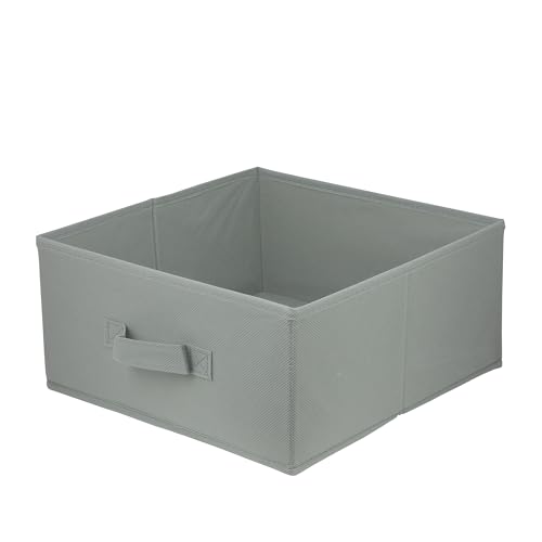 lavita Aufbewahrungsbox | faltbare Aufbewahrung Boxen 31 x 31 x 15 cm | Schubladen-Organizer Box| Ordnungssysteme für Kleidung | Kleideraufbewahrung & Organisation | hellgrau | 1 stück von lavita