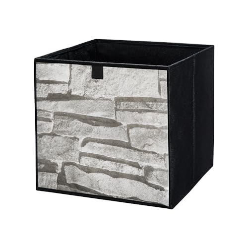 lavita Aufbewahrungsbox | faltbare Aufbewahrung Boxen 31 x 31 x 31 cm | Schubladen-Organizer Box| Ordnungssysteme für Kleidung | Kleideraufbewahrung & Organisation | Stein | 1 stück von lavita