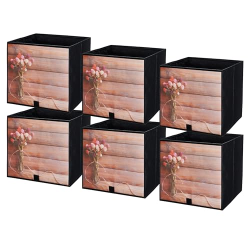lavita Storage Box | faltbare Aufbewahrung Boxen 31 x 31 x 31 cm | Schubladen-Organizer Box| Ordnungssysteme fr Kleidung | Kleideraufbewahrung & Organisation | Strauߠ| 6 stck von lavita