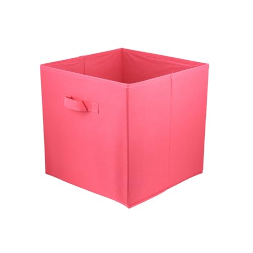lavita Aufbewahrungsbox | faltbare Aufbewahrung Boxen 31 x 31 x 31 cm | Schubladen-Organizer Box| Ordnungssysteme für Kleidung | Kleideraufbewahrung & Organisation | dunkelpink | 1 stück von lavita
