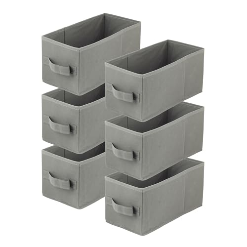 lavita Storage Box | Aufbewahrungsbox | faltbare Aufbewahrung Boxen 15 x 31 x 15 cm | Schubladen-Organizer Box| Ordnungssysteme fr Kleidung | Kleideraufbewahrung & Organisation | Dunkelgrau | 6 stck von lavita