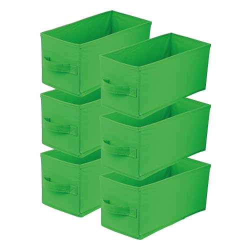 lavita Storage Box | Aufbewahrungsbox | faltbare Aufbewahrung Boxen 15 x 31 x 15 cm | Schubladen-Organizer Box| Ordnungssysteme fr Kleidung | Kleideraufbewahrung & Organisation | Grn | 6 stck von lavita