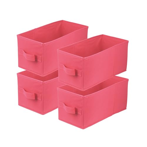 lavita Storage Box | Aufbewahrungsbox | faltbare Aufbewahrung Boxen 15x31x15 cm | Schubladen-Organizer Box| Ordnungssysteme fr Kleidung | Kleideraufbewahrung & Organisation | Dunkelrosa | 4 stck von lavita