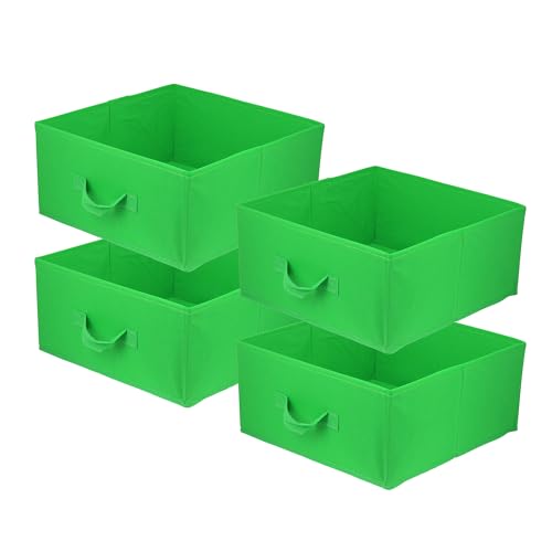 lavita Storage Box | faltbare Aufbewahrung Boxen 31 x 31 x 15 cm | Schubladen-Organizer Box| Ordnungssysteme fr Kleidung | Kleideraufbewahrung & Organisation | Grn | 4 stck von lavita