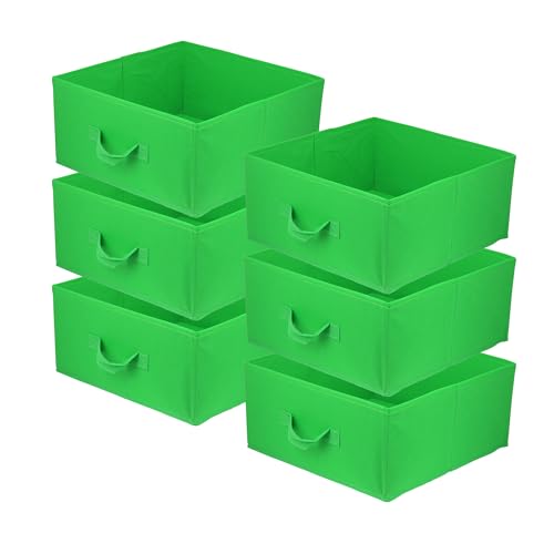 lavita Storage Box | faltbare Aufbewahrung Boxen 31 x 31 x 15 cm | Schubladen-Organizer Box| Ordnungssysteme fr Kleidung | Kleideraufbewahrung & Organisation |Grn | 6 stck von lavita
