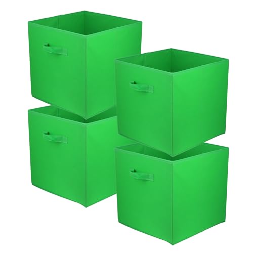 lavita Storage Box | faltbare Aufbewahrung Boxen 31 x 31 x 31 cm | Schubladen-Organizer Box| Ordnungssysteme fr Kleidung | Kleideraufbewahrung & Organisation | Grn | 4 stck von lavita