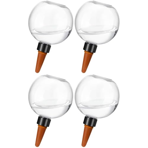 4x Pflanzen Bewässerung 500ml, Bewässerungskugeln, Automatische Transparente Bewässerungszwiebeln, Pflanzen Gießkugeln, Tonspitzen Bewässerung, Für Topfpflanzen Im Innen Und Außenbereich 4x Pflanzen Bewässerung 500ml, Bewässerungskugeln, Automatische Transparente Bewässerungszwiebeln, Pflanzen Gießkugeln, Tonspitzen Bewässerung, Für Topfpflanzen Im Innen Und Außenbereich von laxreheye