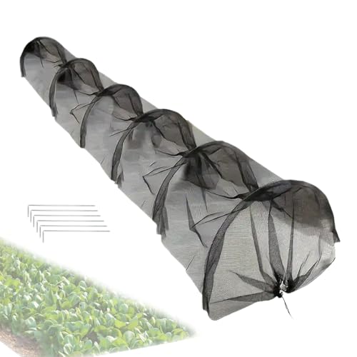 Gartentunnel Für Beete 300x45x45cm,Pflanztunnel Netz,Gartennetz,Pflanztunnel Bögen,Anbau-Abdeckung,Landwirtschaftliche Bepflanzung,Frostschutz Für Pflanzen Gewächshaus Für beete Und Gartenschutz von laxreheye