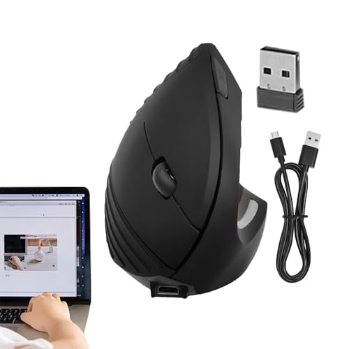 laxreheye Computer vertikale Mäuse, vertikale Mäuse für kleine Hände - Tragbares Spiel Laptop -Zubehör - Leicht ergonomische vertikale Griffmäuse für Laptop, Computer, Desktop von laxreheye