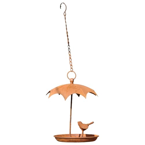 laxreheye Futterspender für Vögel für den Außenbereich | Metallspender, Spender im -Stil mit Regendach für Garten, Balkon, Terrasse, Dekoration von laxreheye