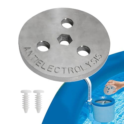 laxreheye Gewichtete Pool Skimmer Platte, Zinkanode Für Schwimmbad, Zubehör Schwimmer Filterzubehör Für Poolpumpensystem Wasserschutz Außenreinigung von laxreheye