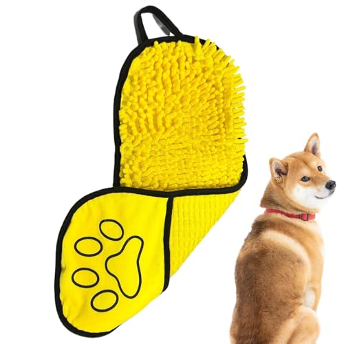 laxreheye Handtuch zur Fellpflege für Haustiere, Badetuch für Hunde, Badezubehör für Hunde, Puppy Washing Pet Kleider schnell trocknender Stoff zum Reinigen der Türen von laxreheye