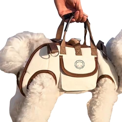 laxreheye Hundetrage, Welpentrage Mit Tasche Und Verstellbarer Schnellverschluss, Atmungsaktiv Verstellbar Schnellverschluss Für Outdoor Reisen von laxreheye