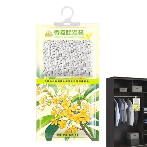 laxreheye Kleiderschrank Feuchtigkeitsabsorber, Feuchtigkeitsbeutel für Badezimmer und Räume, Lang anhaltende duftende Feuchtigkeitsschutz Beutel, absorbieren überschüssige Feuchtigkeit & bewahren von laxreheye
