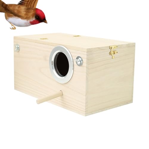 laxreheye Vogelnestkasten - Nymphensittich Brutkasten,Aus Holz Für Innen- Und Außenbereich, Für Unzertrennliche Und Kleine Vögel Als Lebensraum, Gartendeko Terrasse Zuhause laxreheye Vogelnestkasten - Nymphensittich Brutkasten,Aus Holz Für Innen- Und Außenbereich, Für Unzertrennliche Und Kleine Vögel Als Lebensraum, Gartendeko Terrasse Zuhause von laxreheye