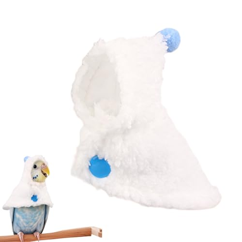 laxreheye Winterstoff , Kleidung aus Plüsch, warm, für Vögel, Foto-Requisiten, niedlich, Winter, Kostüm, Vogel für Papageien und Wellensittiche, Nymphensittiche von laxreheye