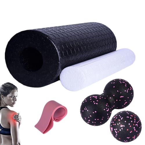 laxreheye Yoga-Anfänger-Kit,Schaummassageset | 5-teiliges tragbares Yoga-Gerät und Zubehör, Yoga-Blöcke und Gurt-Set für Tiefenmassage, Fitnessstudio, Zuhause, Training laxreheye Yoga-Anfänger-Kit,Schaummassageset | 5-teiliges tragbares Yoga-Gerät und Zubehör, Yoga-Blöcke und Gurt-Set für Tiefenmassage, Fitnessstudio, Zuhause, Training von laxreheye