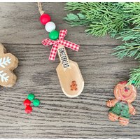 Lebkuchendose Schaufel Girlande, Holz Schaufel, Weihnachtsgirlande, Weihnachtsdekor, Bauernhaus Tiered Tray Decor von lazydaisyfarmhouse