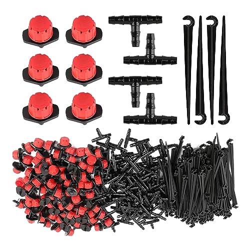 300x Bewässerungssystem Set Tropfbewässerungssystem Wassersparen Automatische Tropfbewässerung für Garten Gewächshaus Rasen von lazyfun