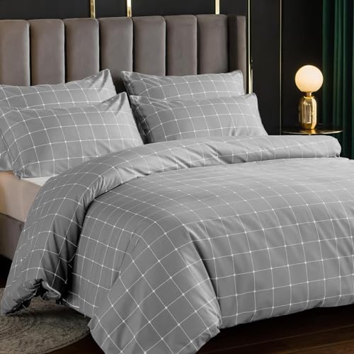 Lazzaro Bettwäsche-Set für Einzelbett, Premium-Mikrofaser, Einzelbett-Bettwäsche-Set (135 x 200 cm), 2-teilig, ultraweich, hypoallergen, für Einzelbett, pflegeleichtes Bettwäsche-Set mit von lazzaro home feel the difference