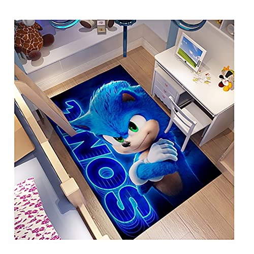 3D Wohnzimmer Teppich Sonic The Hedgehog Korridor Schlafzimmer Anti-Rutsch-Matte Kind Krabbeln Bodenmatte Bereich Teppich Wohnkultur -1||140X200cm von lcey