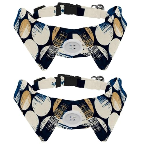 Hundehalsband mit Fliege, verstellbar, formelles Smokinghalsband mit abnehmbarem Hemdkragen, Katzenhalsbänder für kleine Haustiere, Aquarell-Muster mit gebrochenen Punkten Hundehalsband mit Fliege, verstellbar, formelles Smokinghalsband mit abnehmbarem Hemdkragen, Katzenhalsbänder für kleine Haustiere, Aquarell-Muster mit gebrochenen Punkten von lcndlsoe