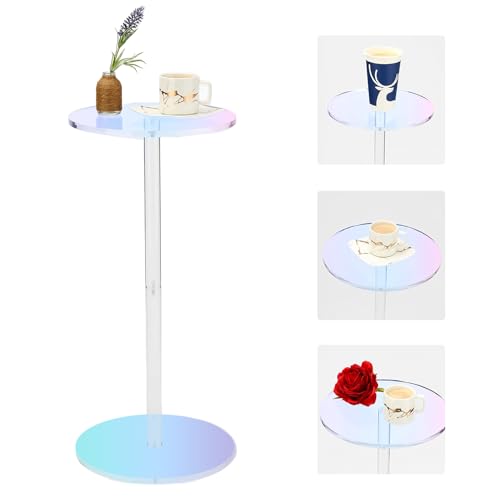 lcvtos Acryl Couchtisch Klein, Moderner Beistelltisch, Transparenter Wohnzimmertisch Minimalistisch im Stil, Sofatisch Robust & Kratzfest, für Wohnzimmer Schlafzimmer Balkon (G) von lcvtos
