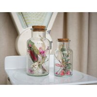 Trockenblumen | Flaschenpost Korkengläser Flowergram Geschenkpost Korkenglas Im Glas von lebFreier